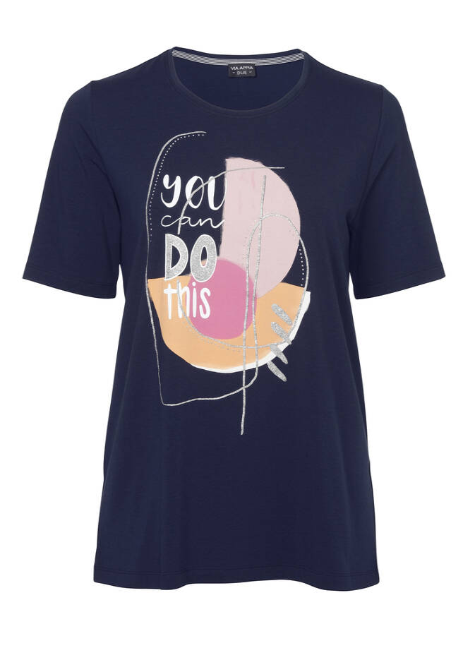 Motivierendes Shirt mit Front-Print /