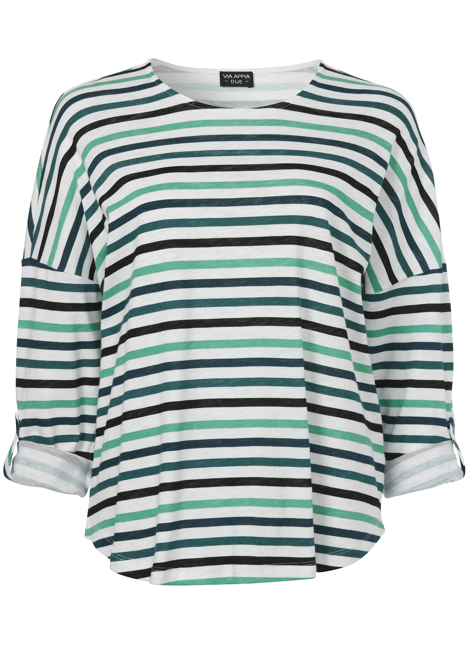Modisches Langarmshirt mit überschnittenen Schultern /