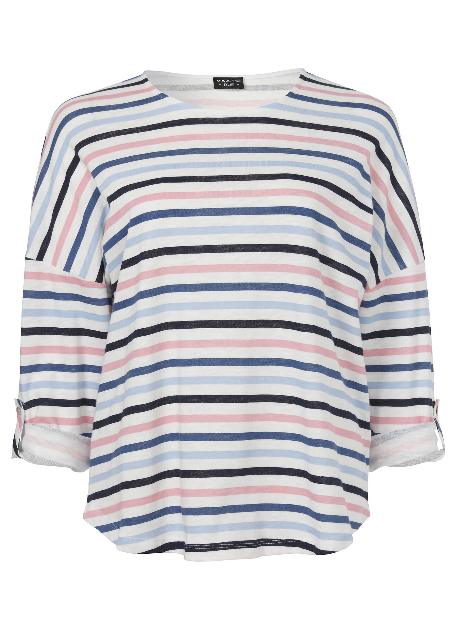 Modisches Langarmshirt mit überschnittenen Schultern /