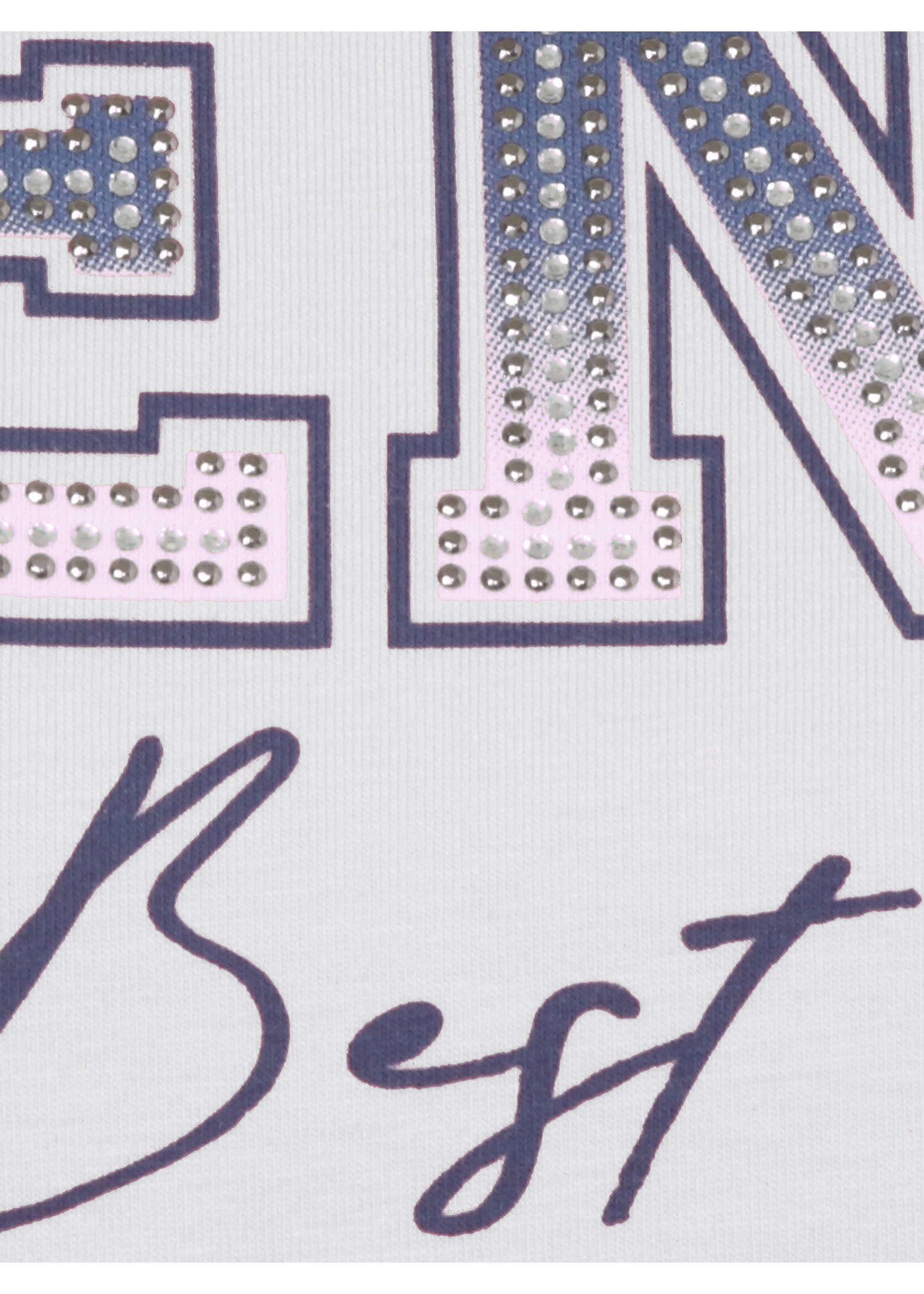 Jugendliches T-Shirt mit Glitzersteinen /