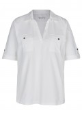 Sportives Poloshirt mit unifarbenem Stoff /