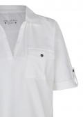 Sportives Poloshirt mit unifarbenem Stoff /