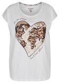 Modernes Blusentop mit Statement /