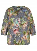 Feminine Schlupfbluse mit gestreiftem Muster /