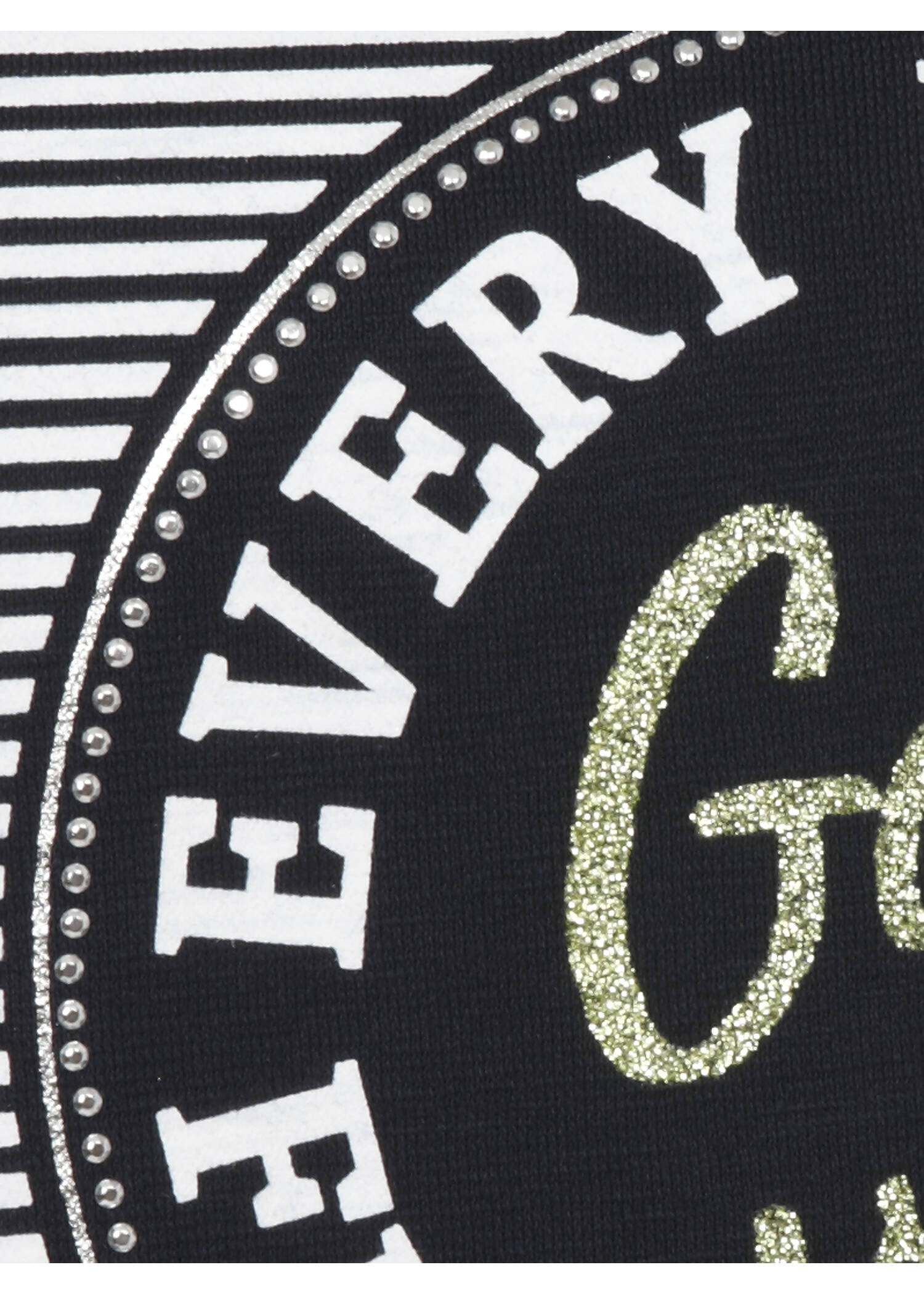 Modisches T-Shirt mit Glitzersteinen / 