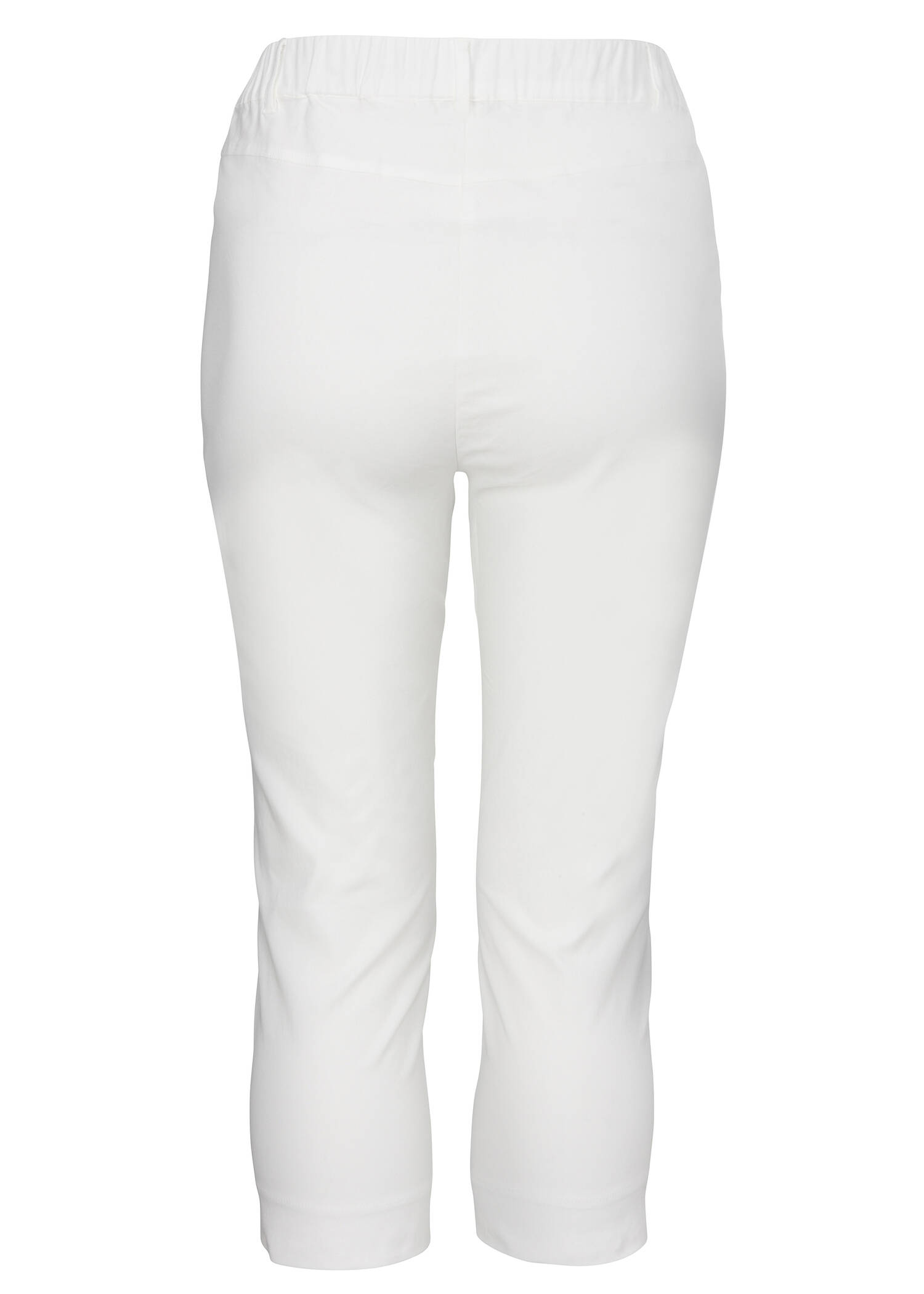 Dezente Schlupfhose in unifarbenem Stoff /