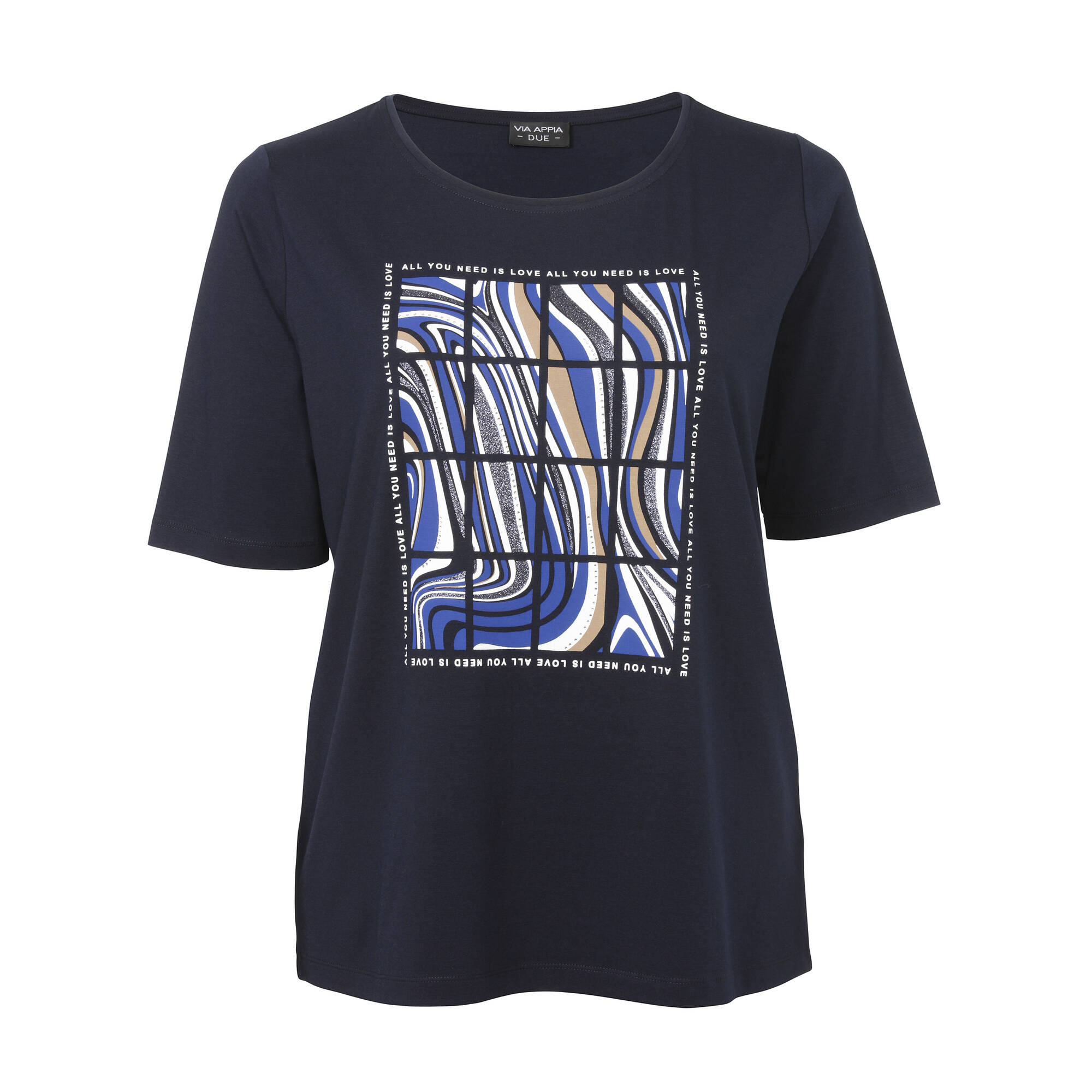 Modernes T-Shirt mit geometrischem Motiv