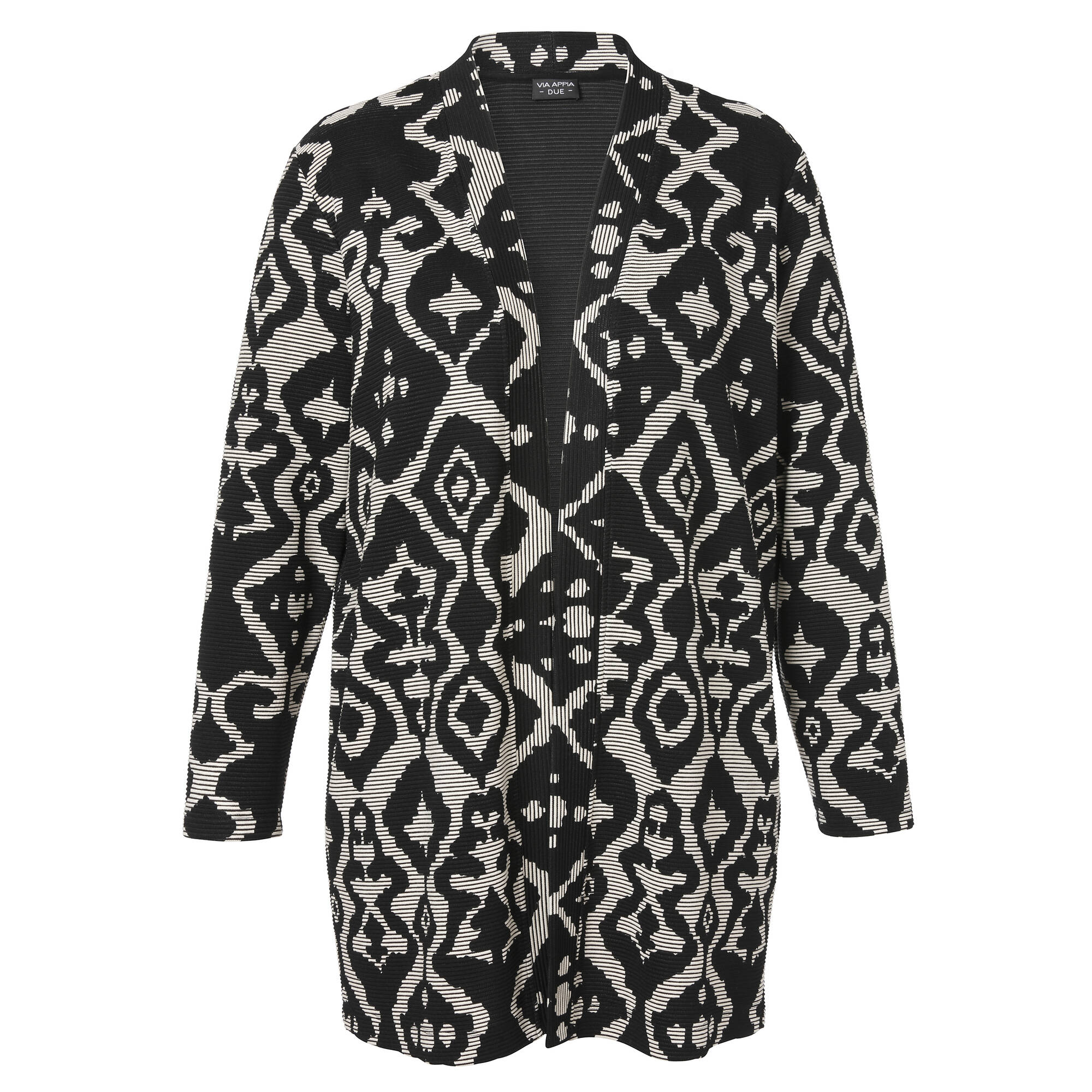 Modischer Cardigan mit grafischem Allover-Muster