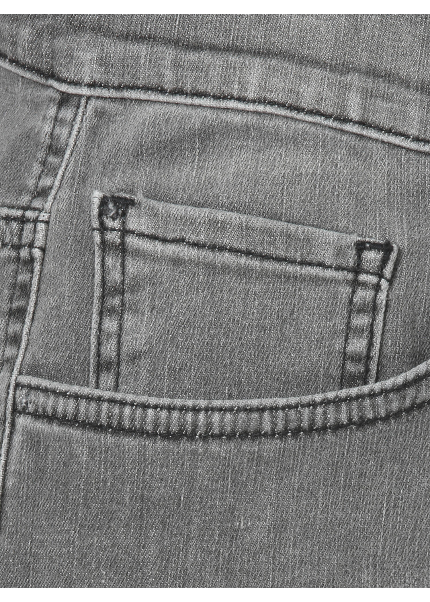 Moderne Schlagjeans in unifarbenem Design /
