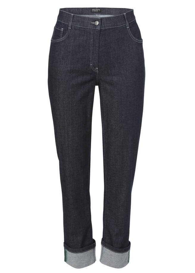 Schlichte Straight-Jeans in unifarbenem Design / 