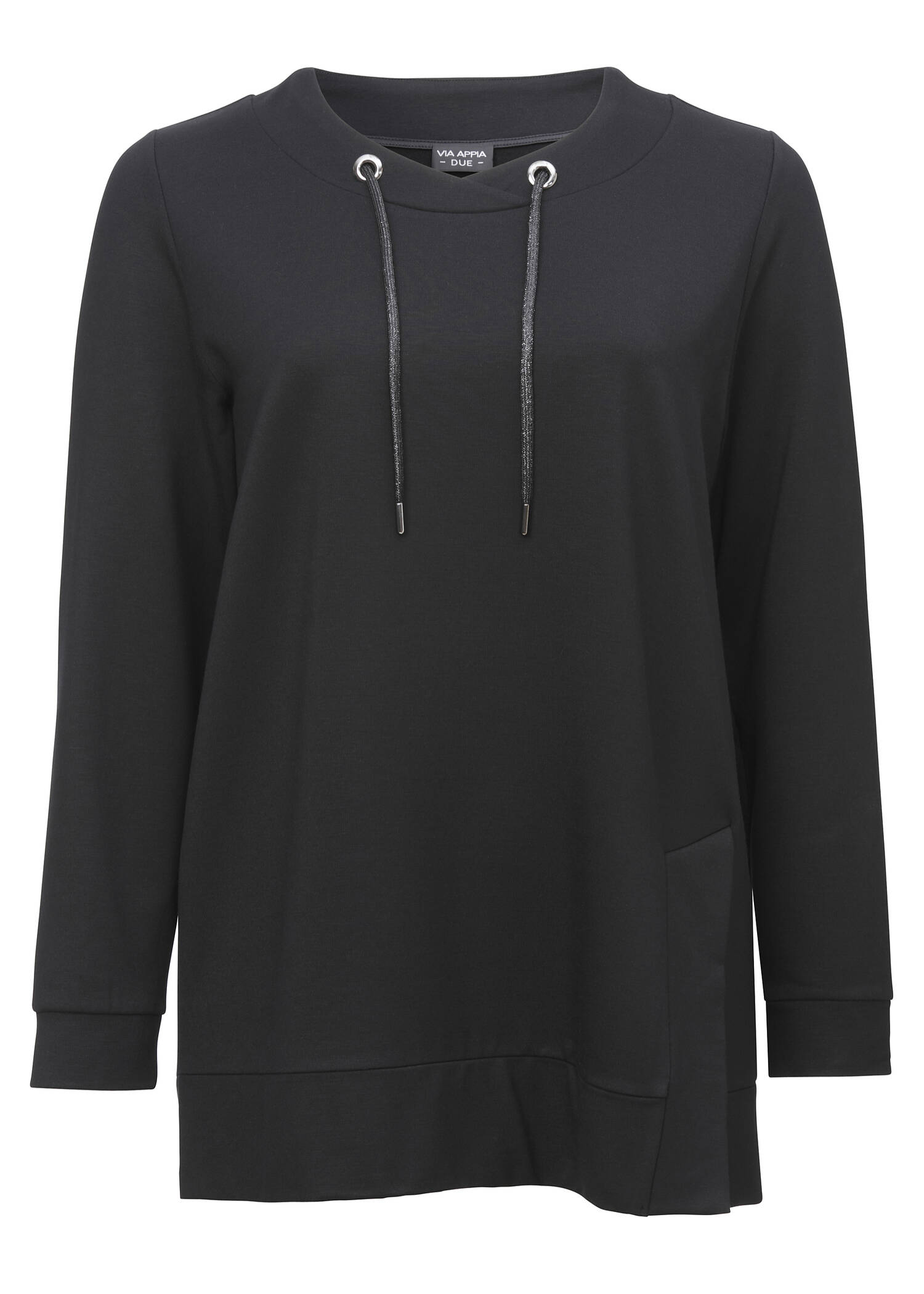 Dezentes Sweatshirt in unifarbenem Stil /