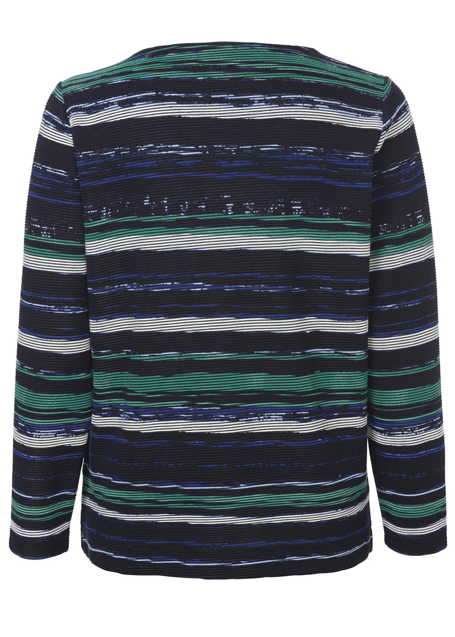 Modisches Sweatshirt mit gestreiftem, abstraktem Muster /