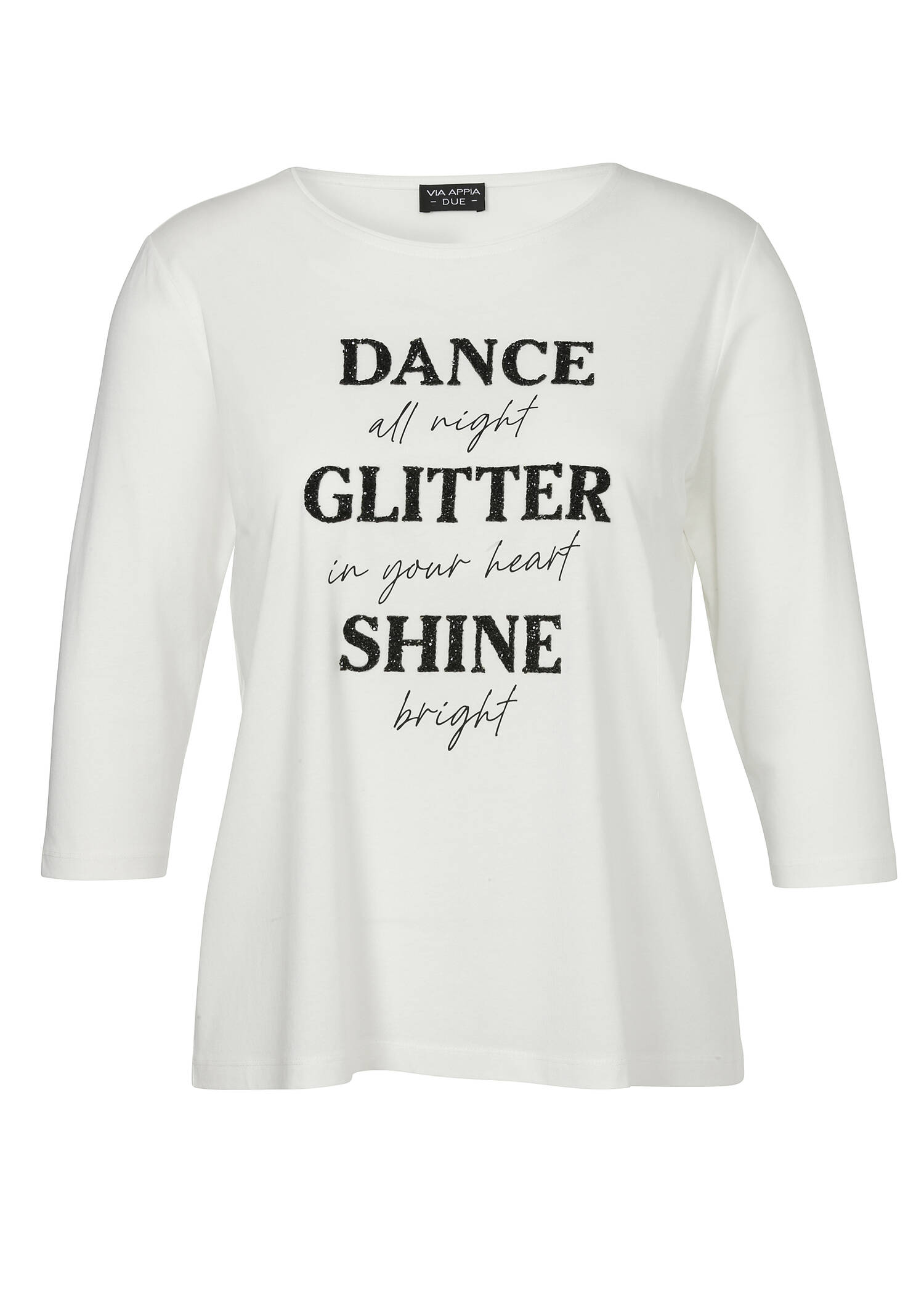 Modisches T-Shirt aus unifarbenem Stoff /