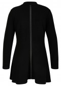 Offen fallender, taillierter Long-Cardigan /