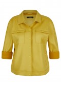 Trendy Jeansjacke "Golden Yellow" mit Druckknöpfen /