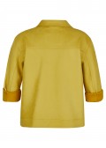 Trendy Jeansjacke "Golden Yellow" mit Druckknöpfen /