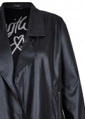 Fesche Lederimitatjacke mit offener Front /