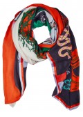 Verspieltes XL-Tuch mit buntem Motiv /