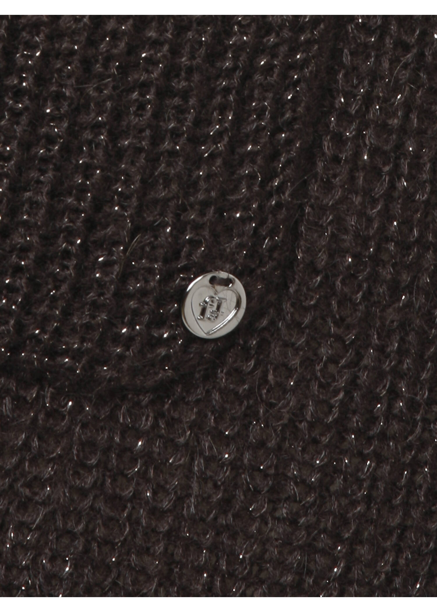 Dezente Strickjacke mit Glitzergarn /