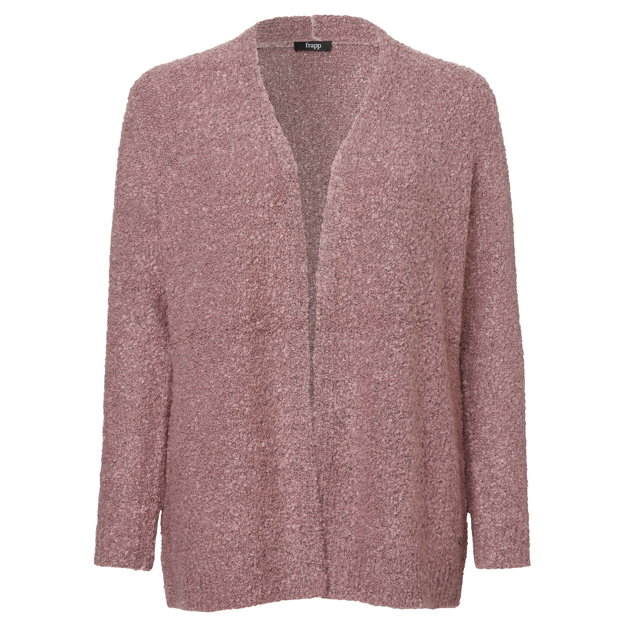 Feminine Strickjacke in unifarbenem Stil