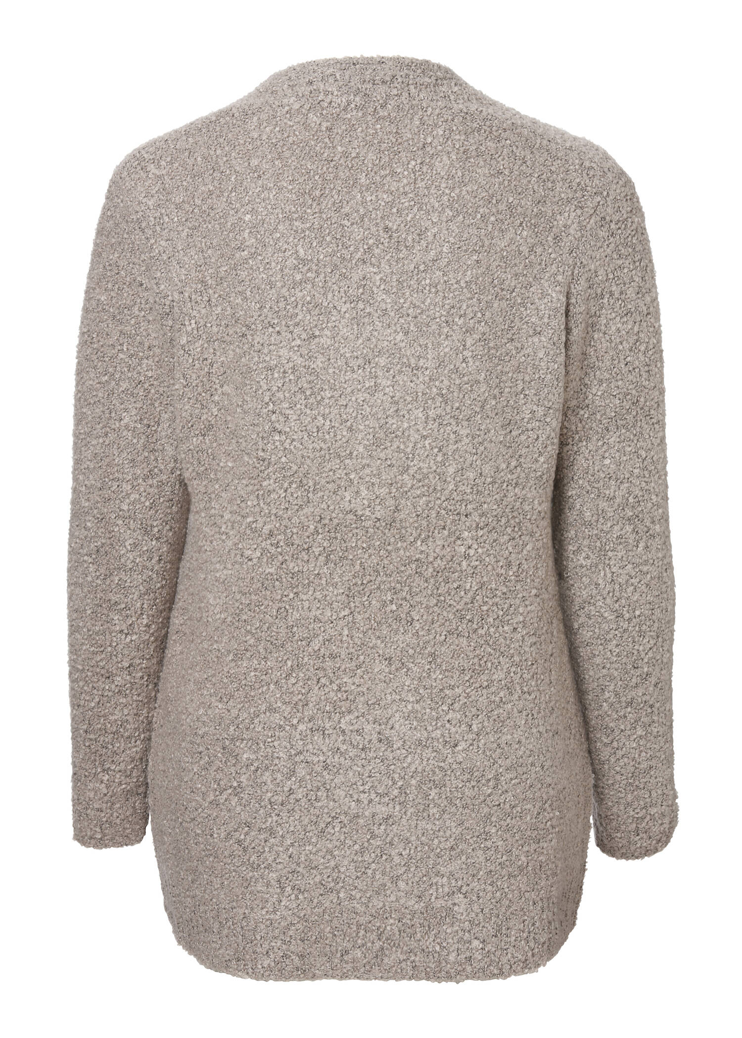 Feminine Strickjacke in unifarbenem Stil /