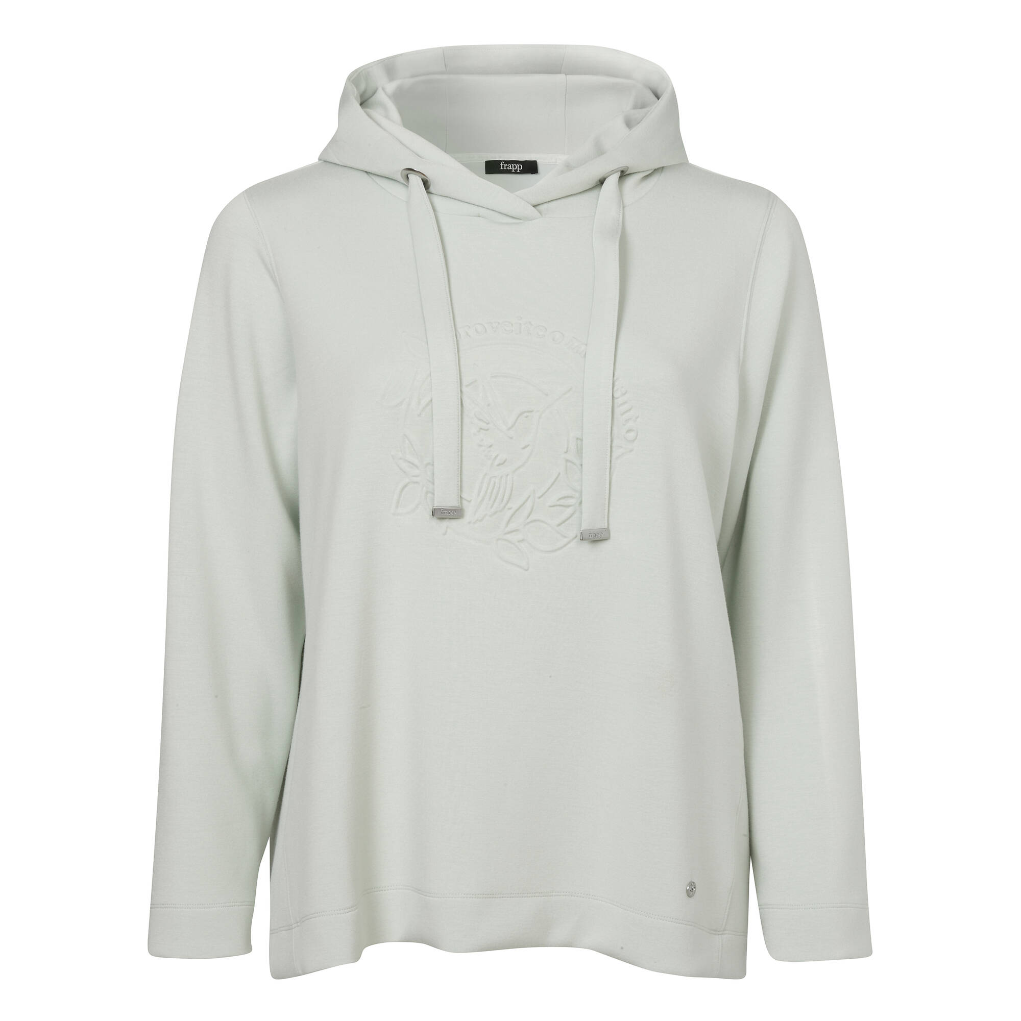 Schlichtes Kapuzensweatshirt mit dezenter Logo-Applikation