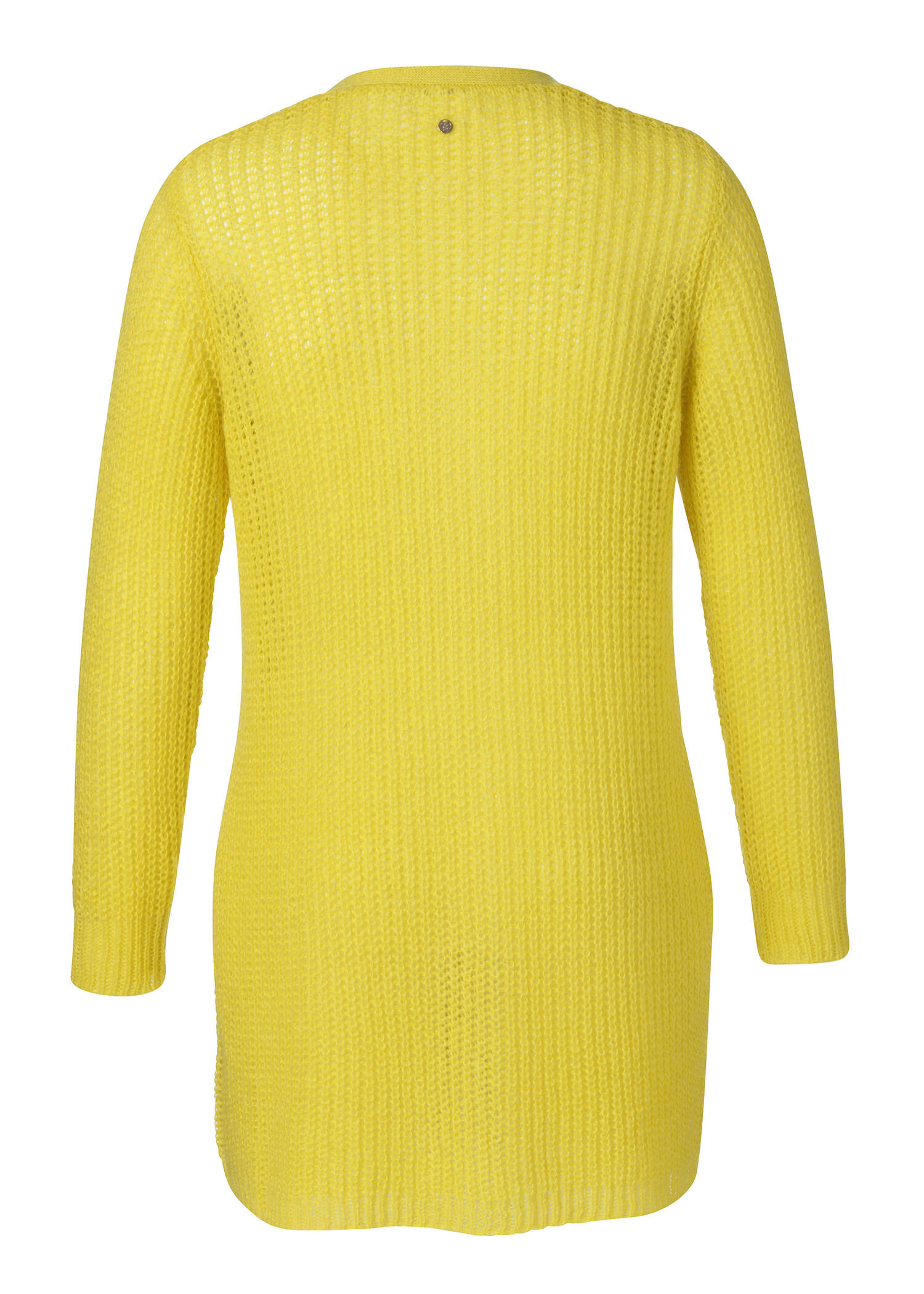 Modische Strickjacke aus unifarbenem Stoff /