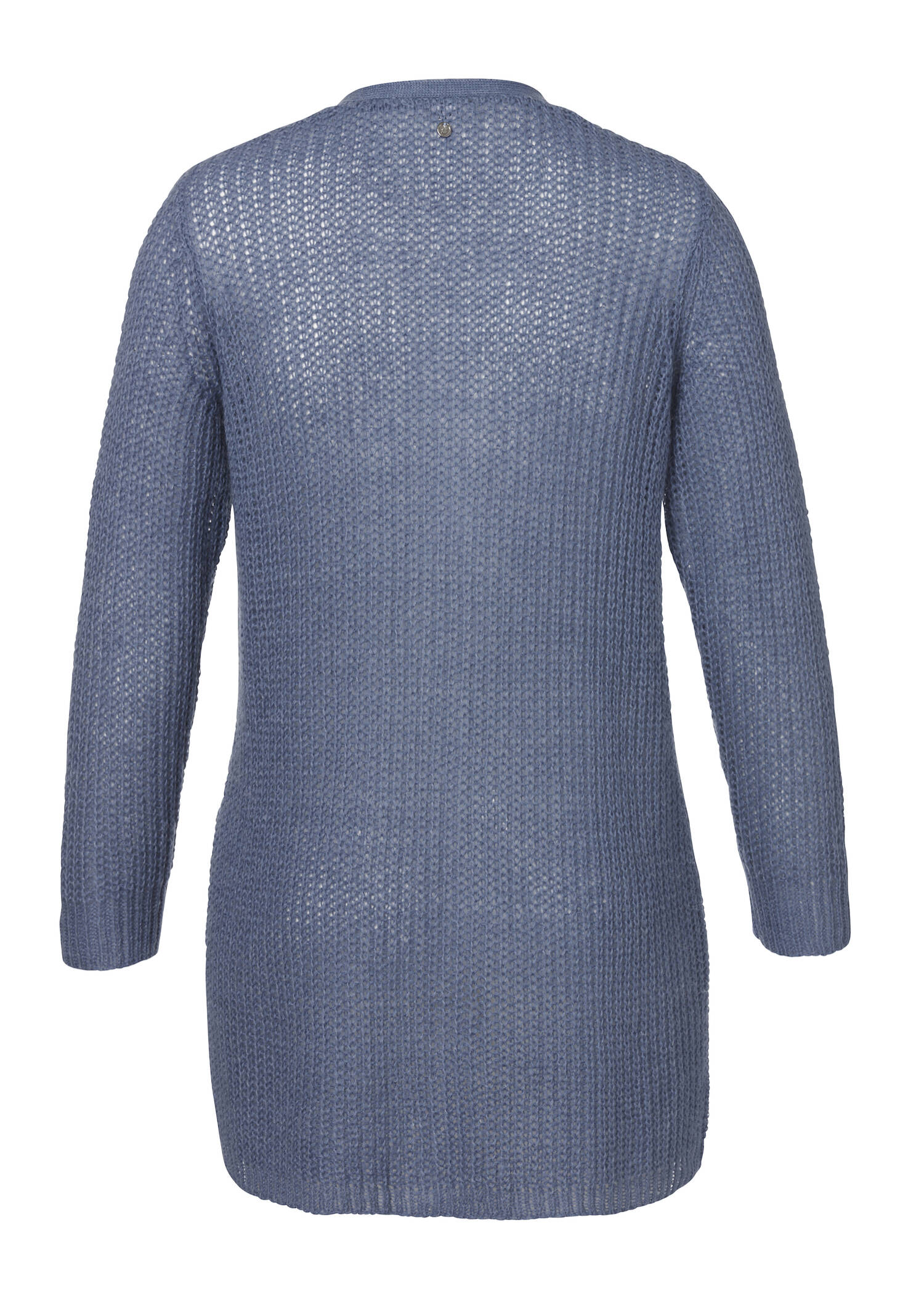 Modische Strickjacke aus unifarbenem Stoff / 