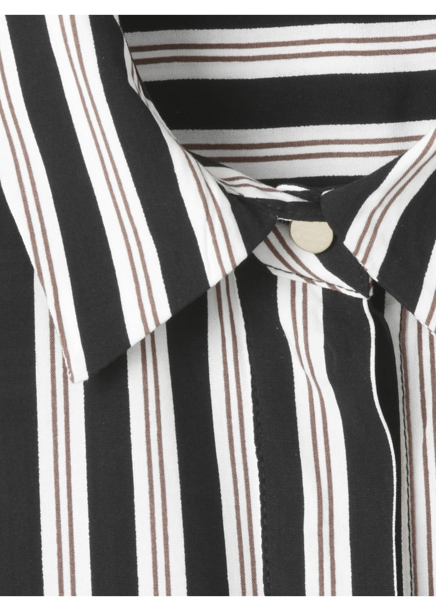 Modische Longbluse mit gestreiftem Allover-Muster /
