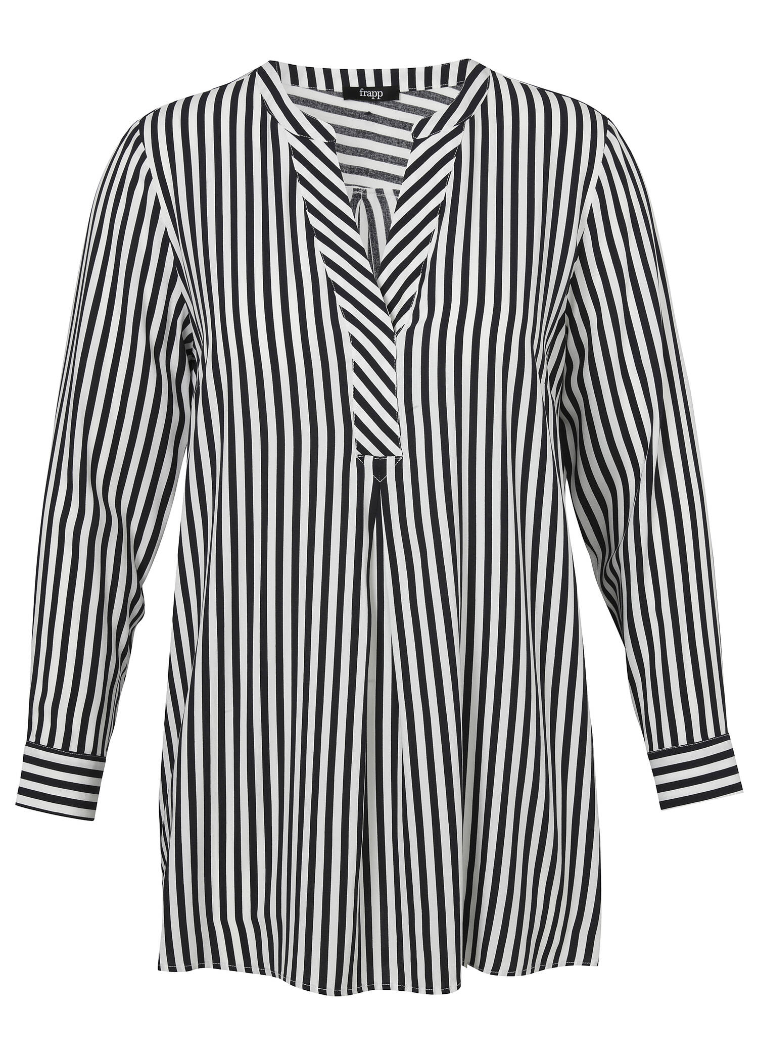 Modische Tunika in gestreiftem Muster /