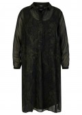Two-in-One Chiffon Snake-Print-Kleid mit Unterkleid /