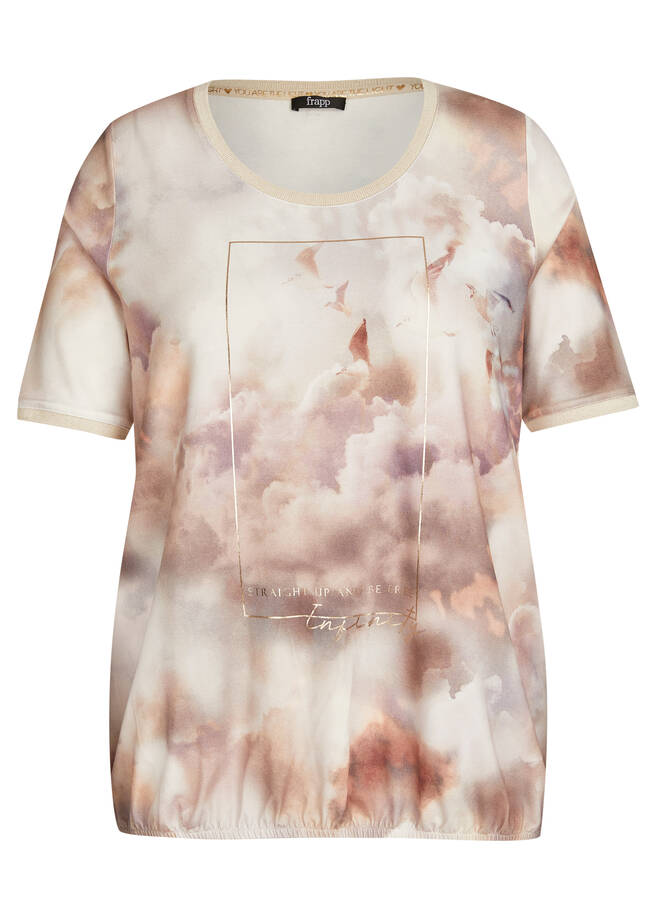 Träumerisches T-Shirt mit Allover-Druck / 