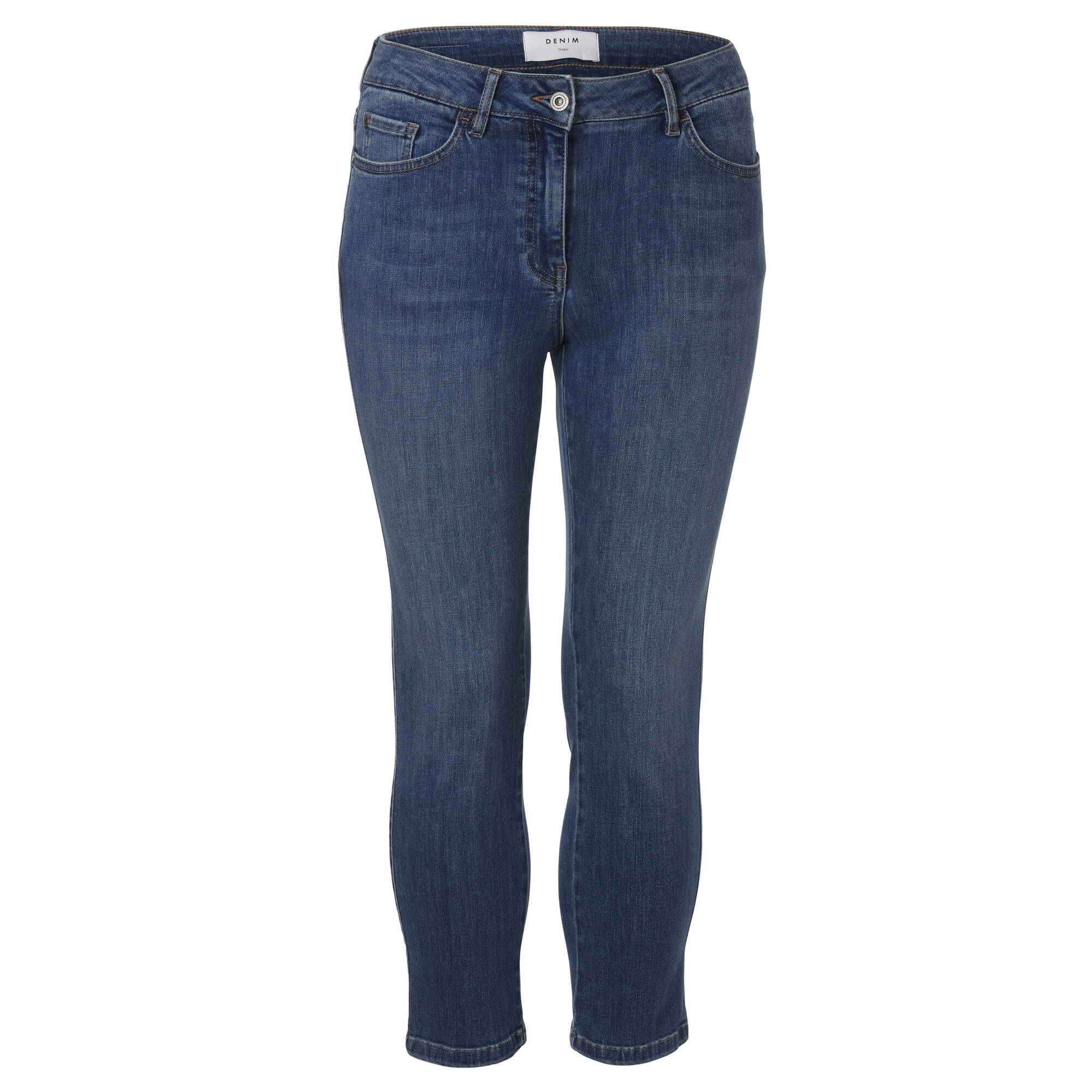 7/8-Jeans in unifarbenem Stil