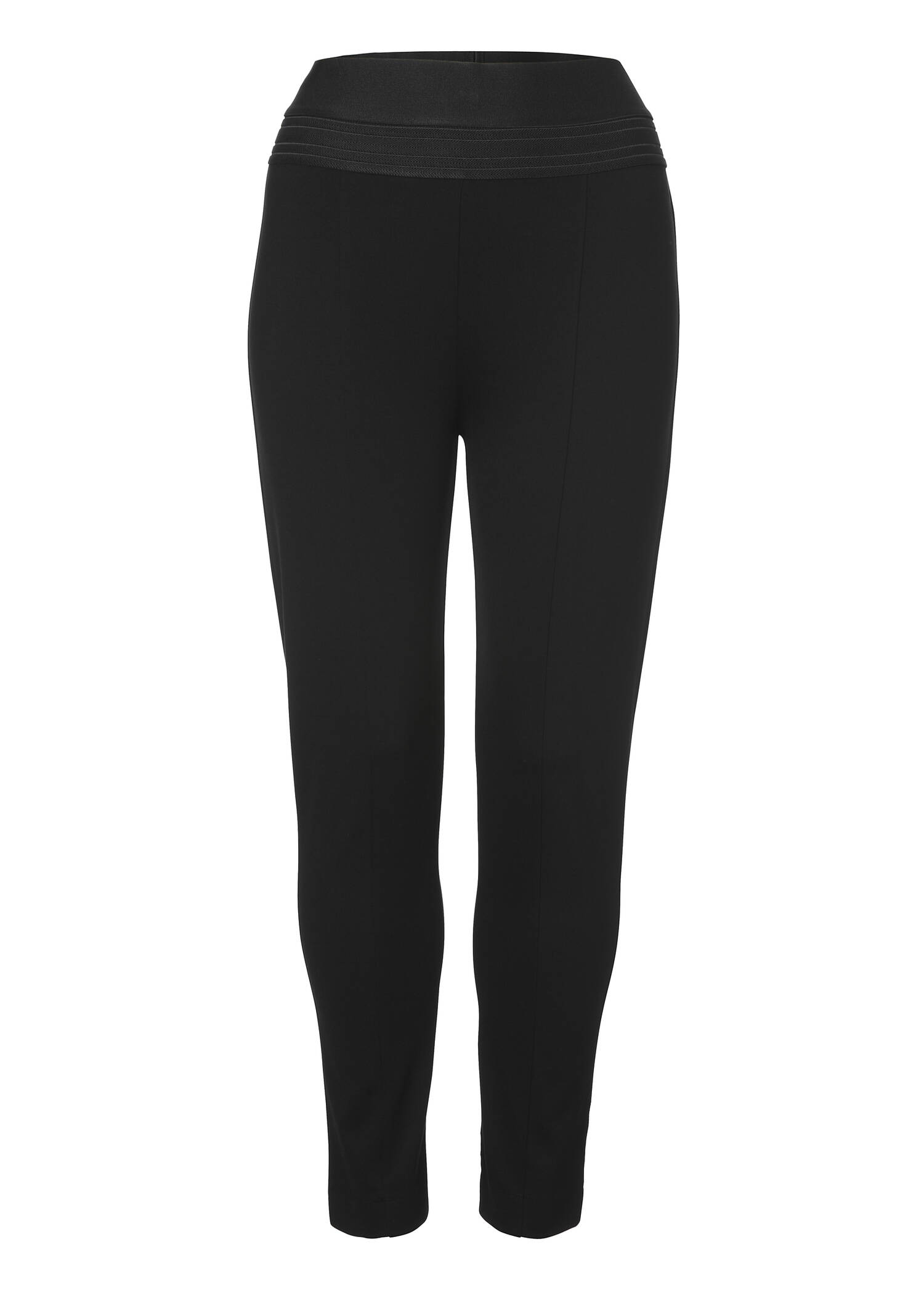 Schlichte Schlupfhose in unifarbenem Design /
