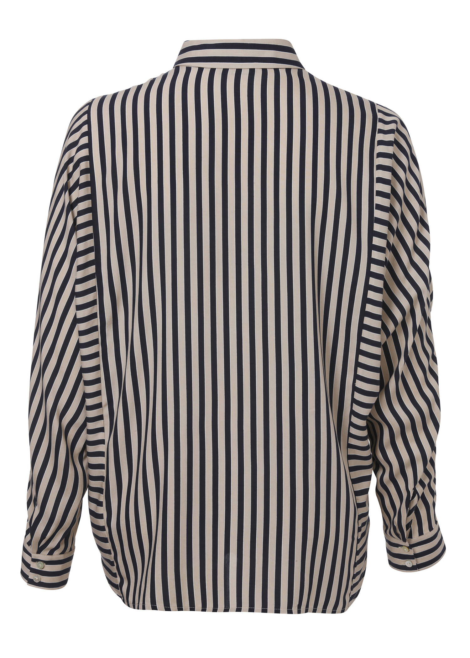 Moderne Bluse mit gestreiftem Allover-Muster /
