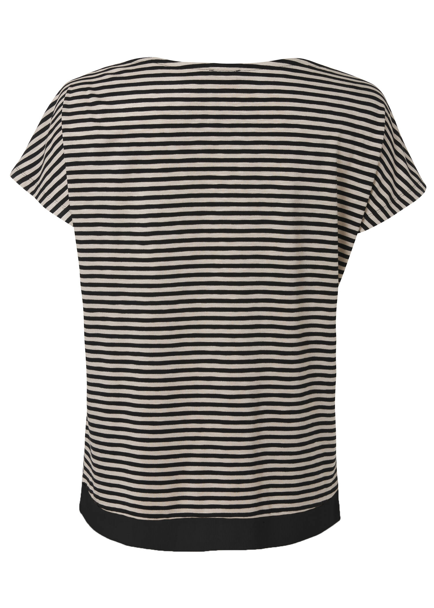 Zeitloses T-Shirt mit überschnittenen Schultern /