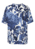 Feminines Sweatshirt mit floralem Allover-Muster / 