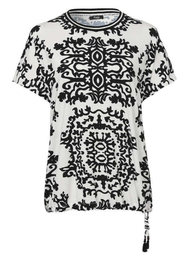 Extravagantes T-Shirt mit orientalischem Muster / 