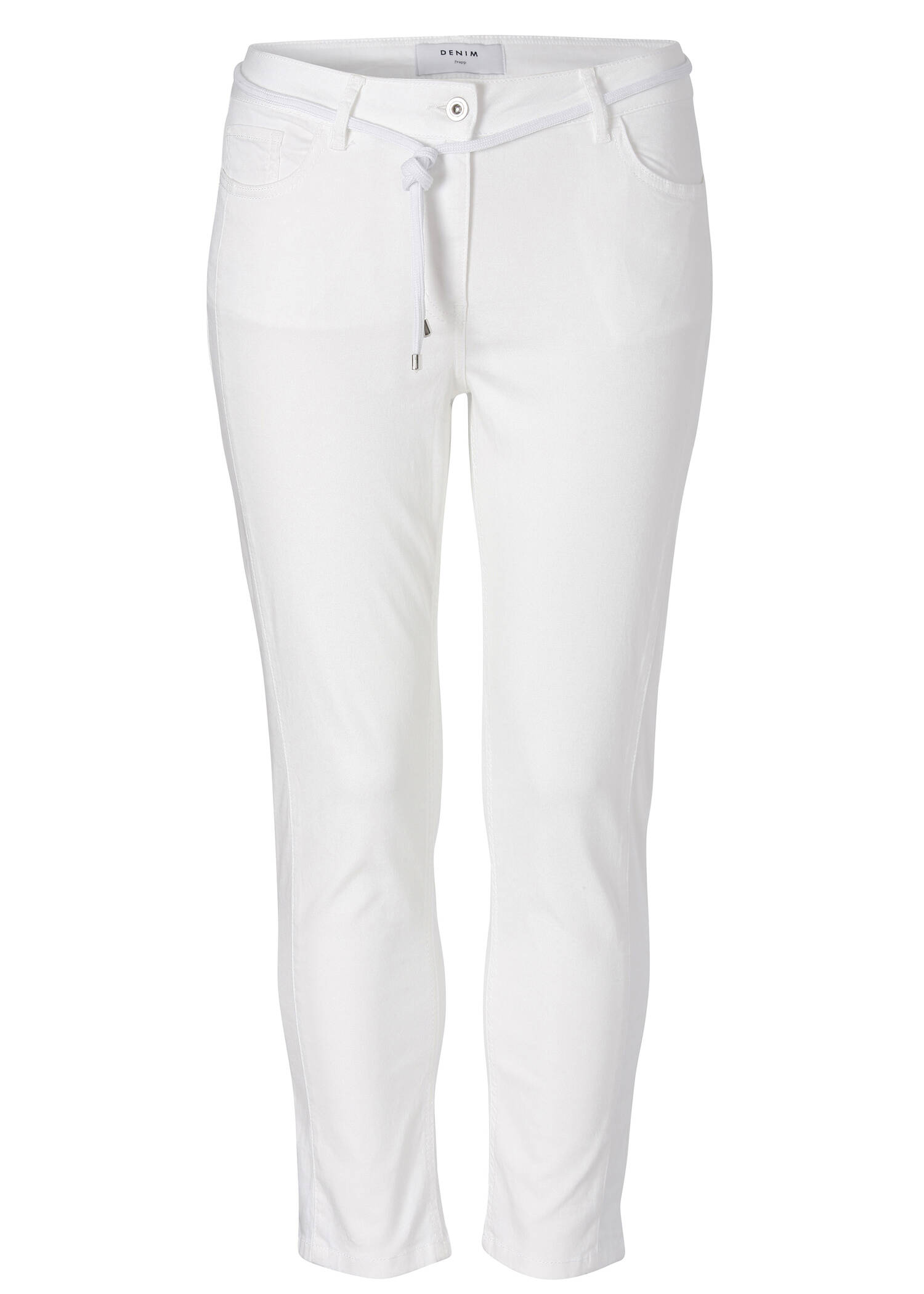 Schlichte Stoffhose in unifarbenem Design /