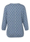 Modisches 3/4-Arm-Shirt mit grafischem Allover-Muster / 