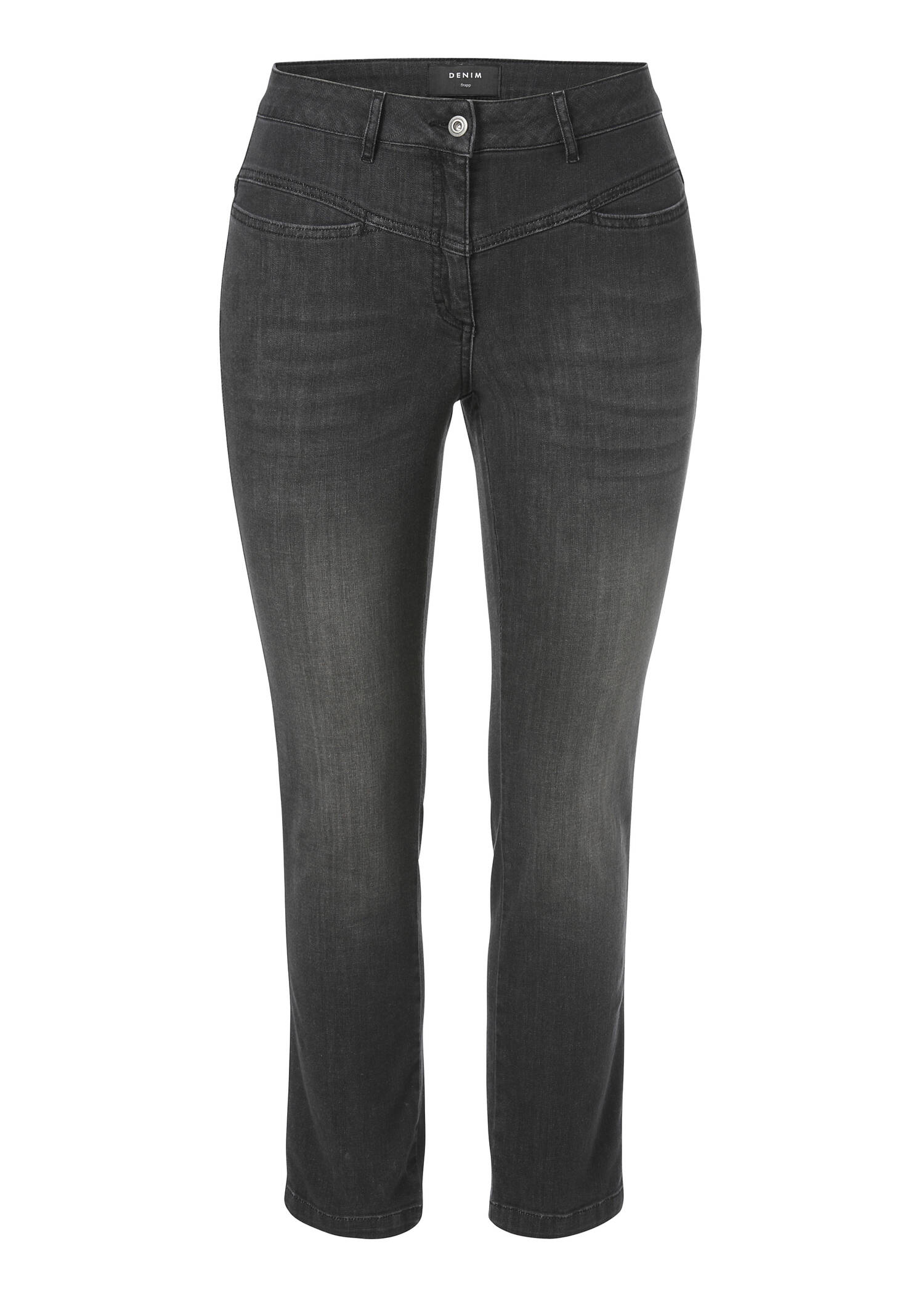 Modische Schlupfjeans mit Ziernähten /