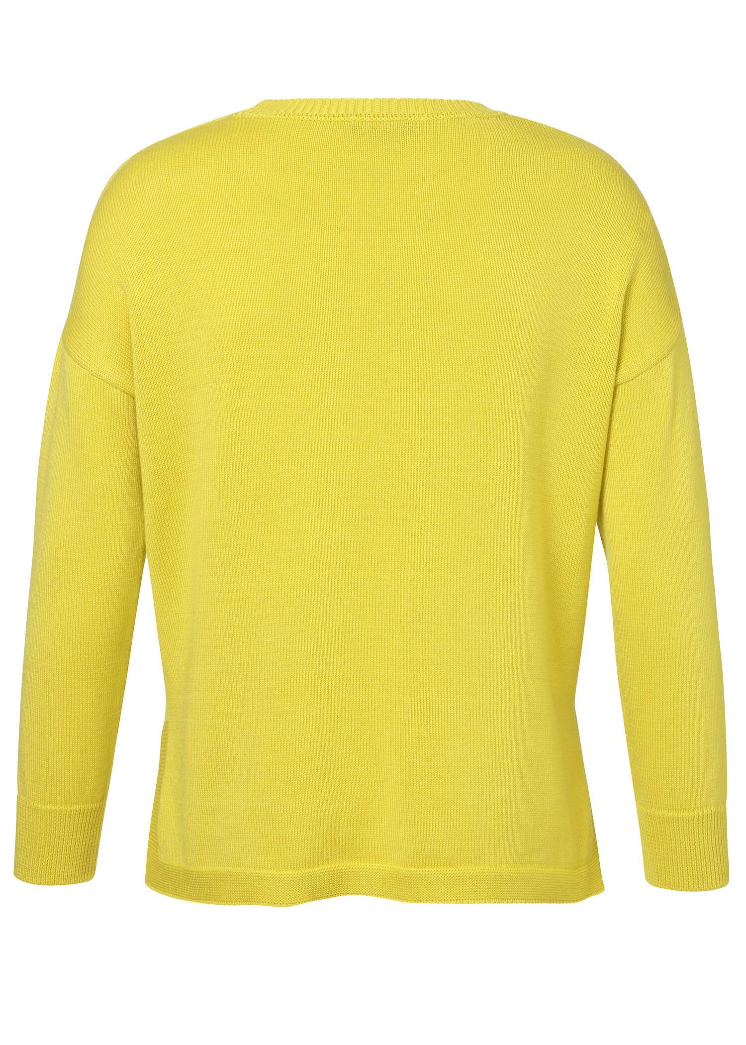 Modischer Strickpullover mit überschnittenen Schultern /