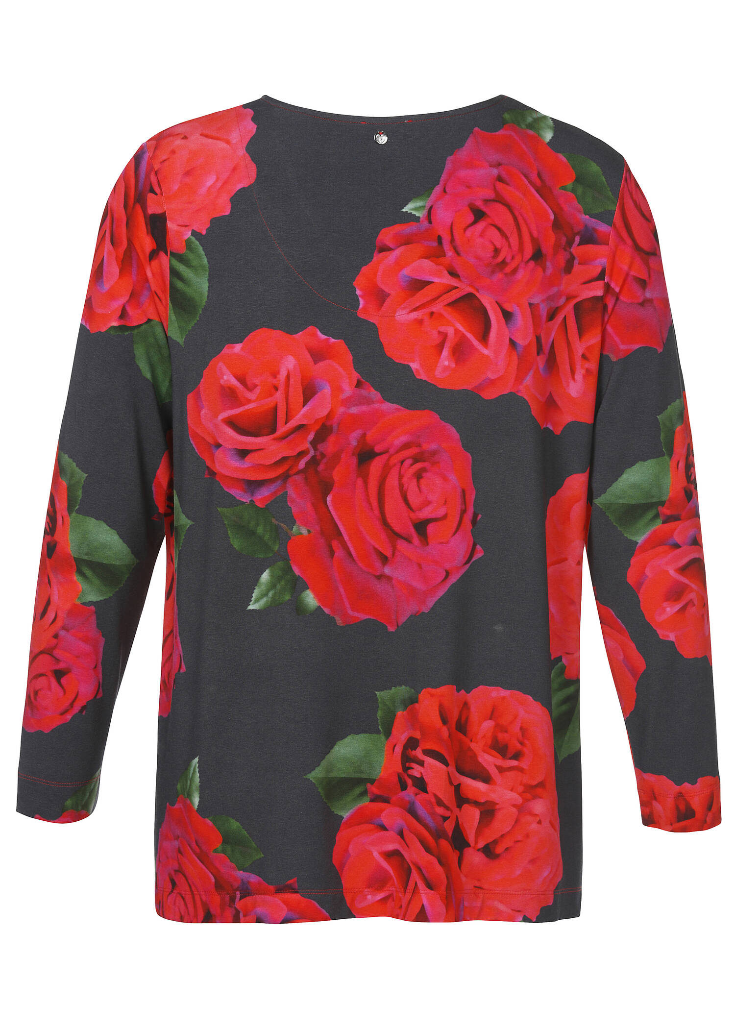 Feminines Langarmshirt mit Allovermuster /