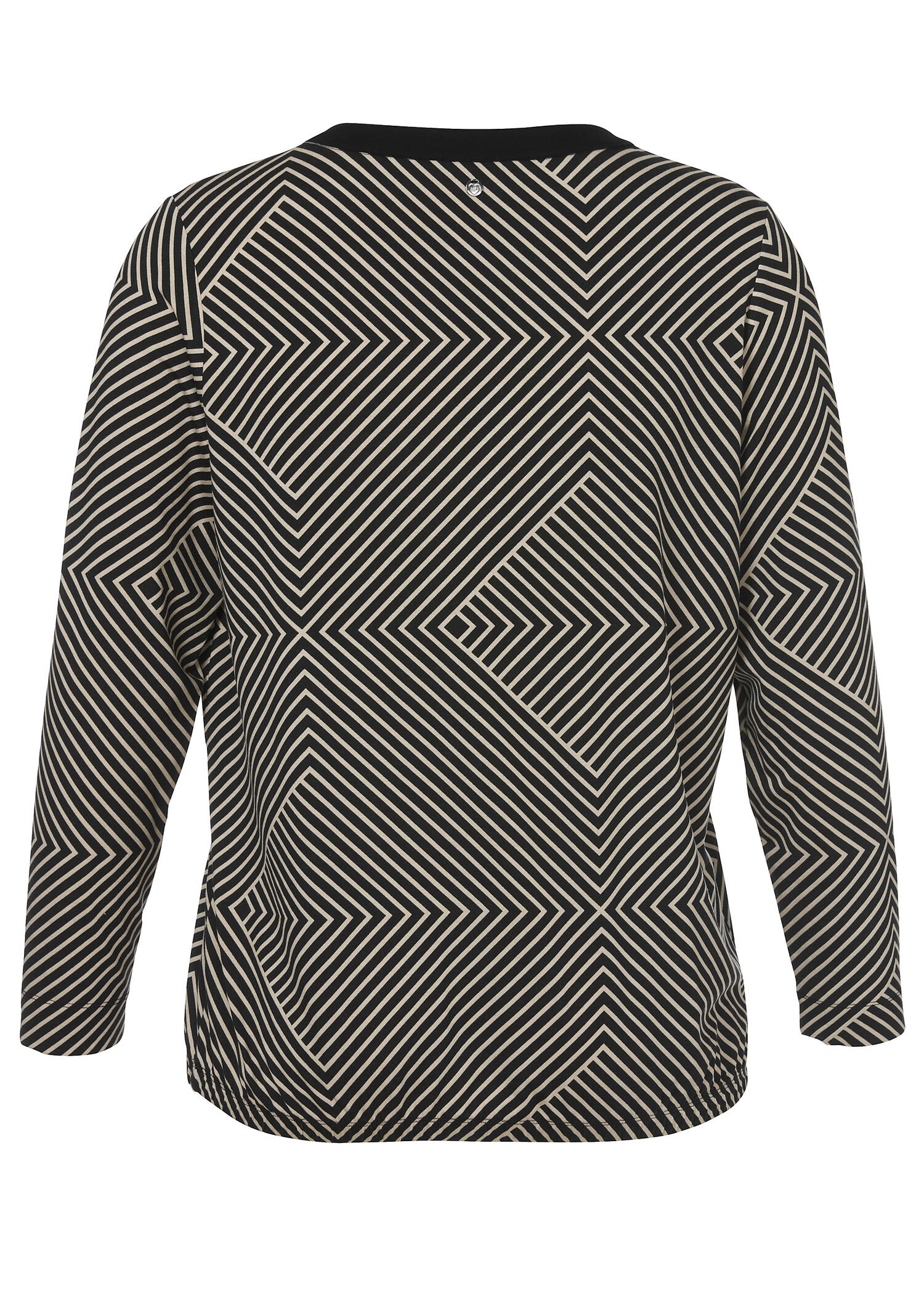 Extravagantes Langarmshirt mit Allovermuster /