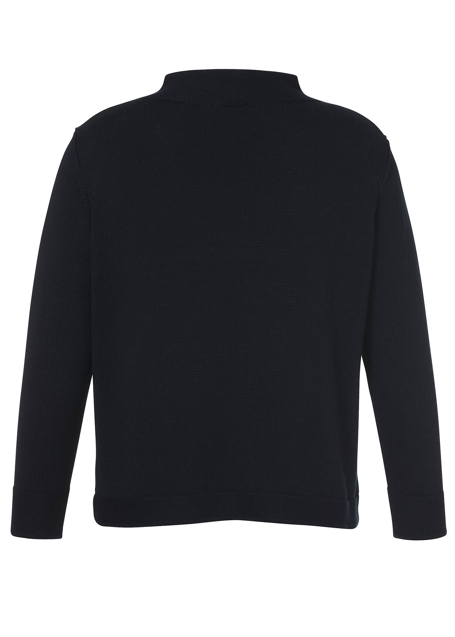 Schlichter Stehkragenpullover in unifarbenem Stil /