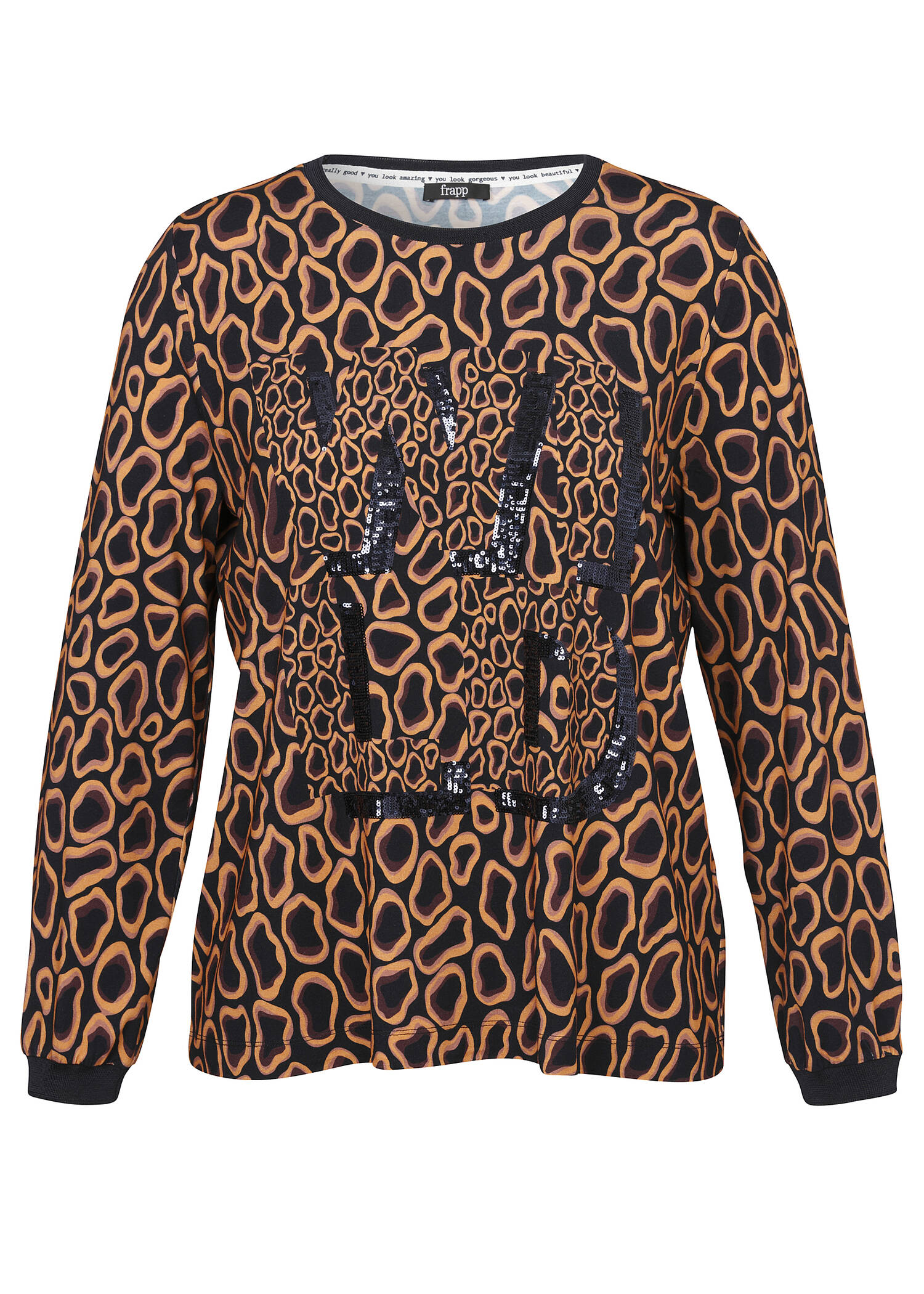 Fesches T-Shirt mit Pailletten /