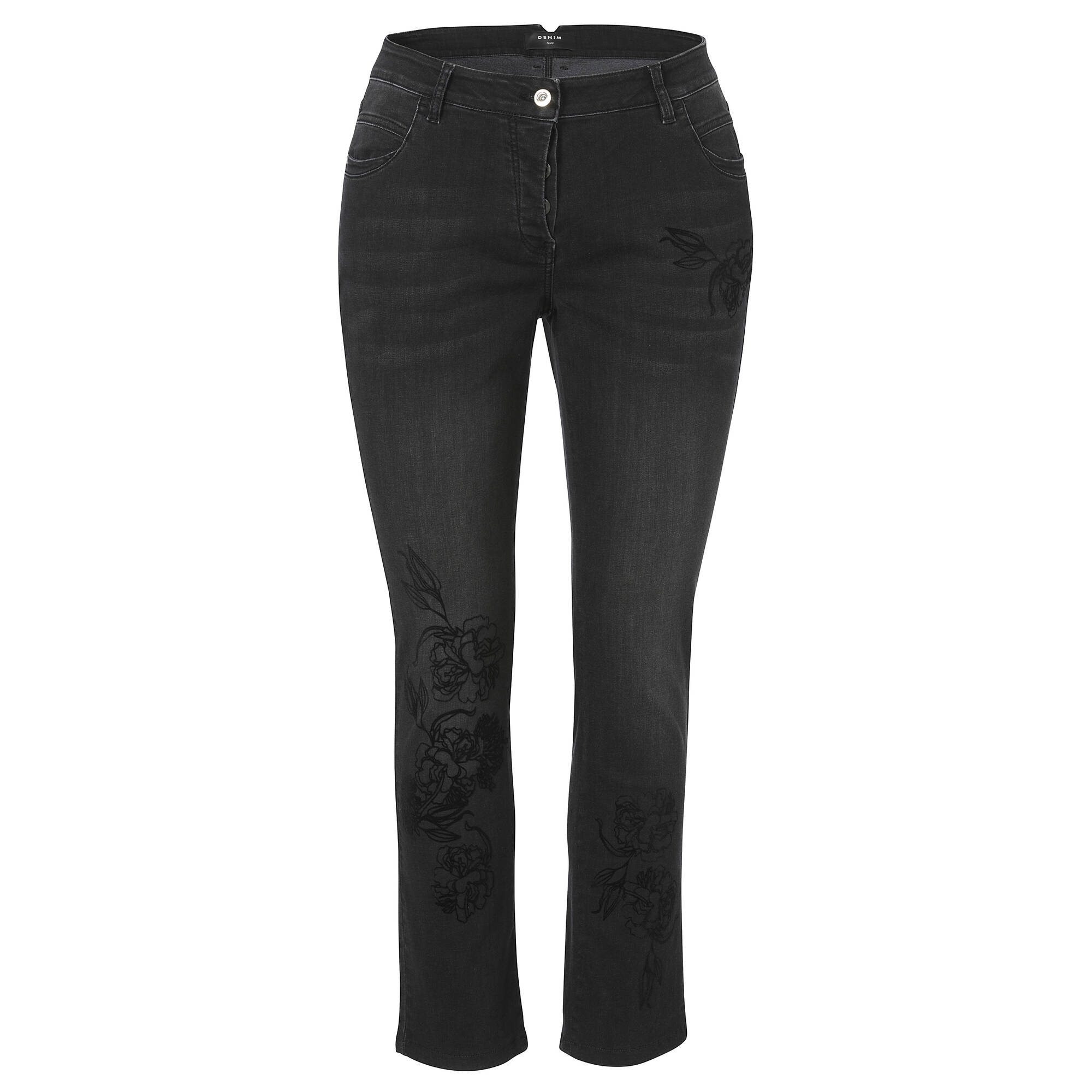 Moderne 5-Pocket-Jeans mit Allovermuster