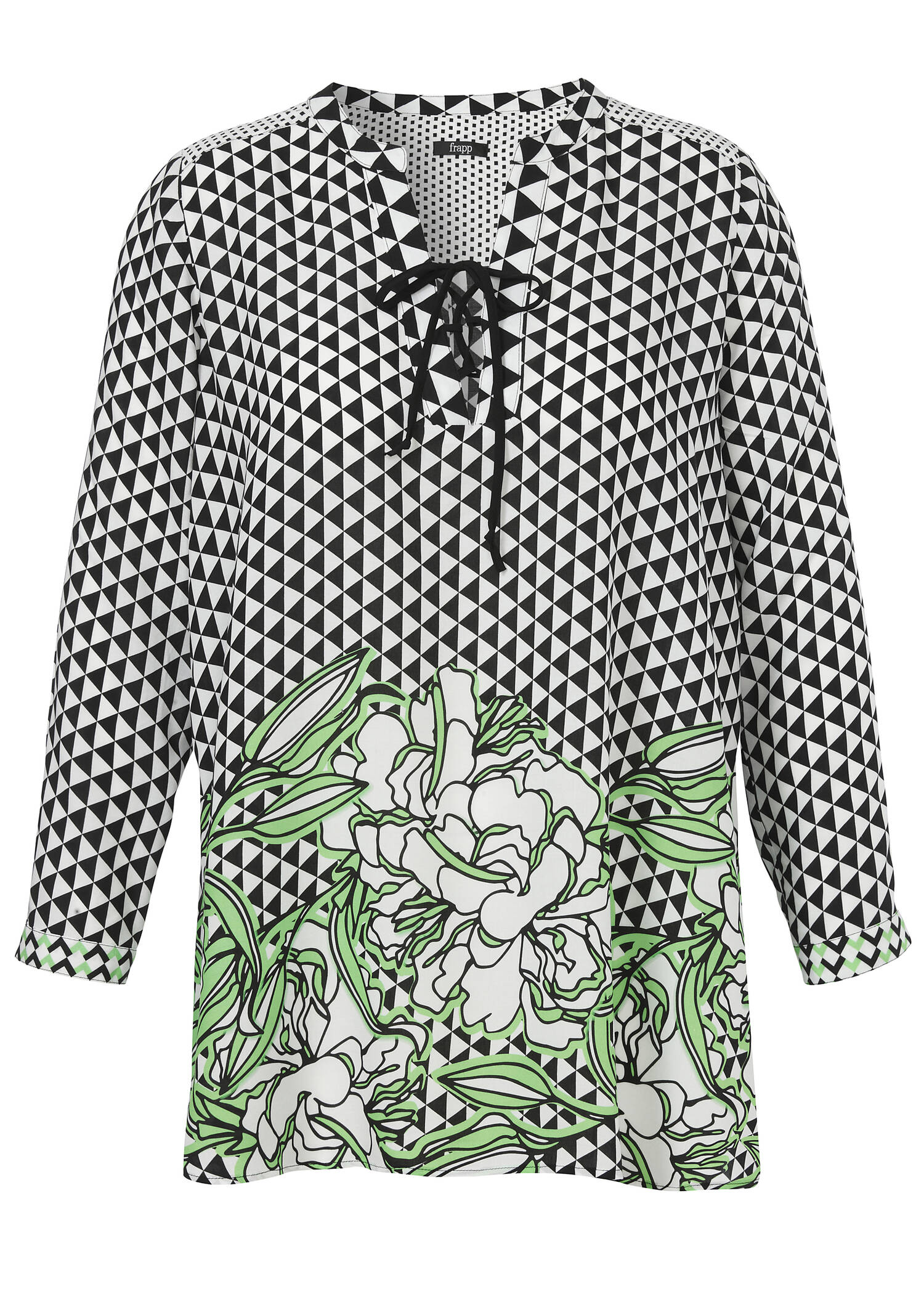 Modische Tunika mit Allovermuster /