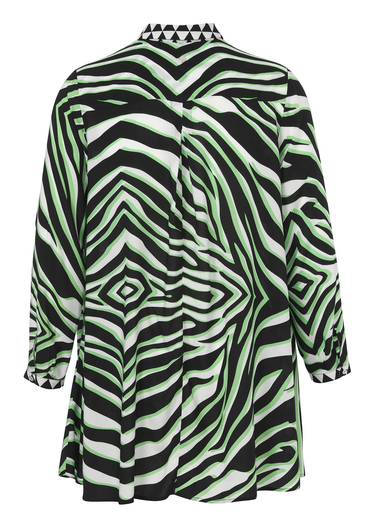 Klassische Bluse mit Allovermuster / 