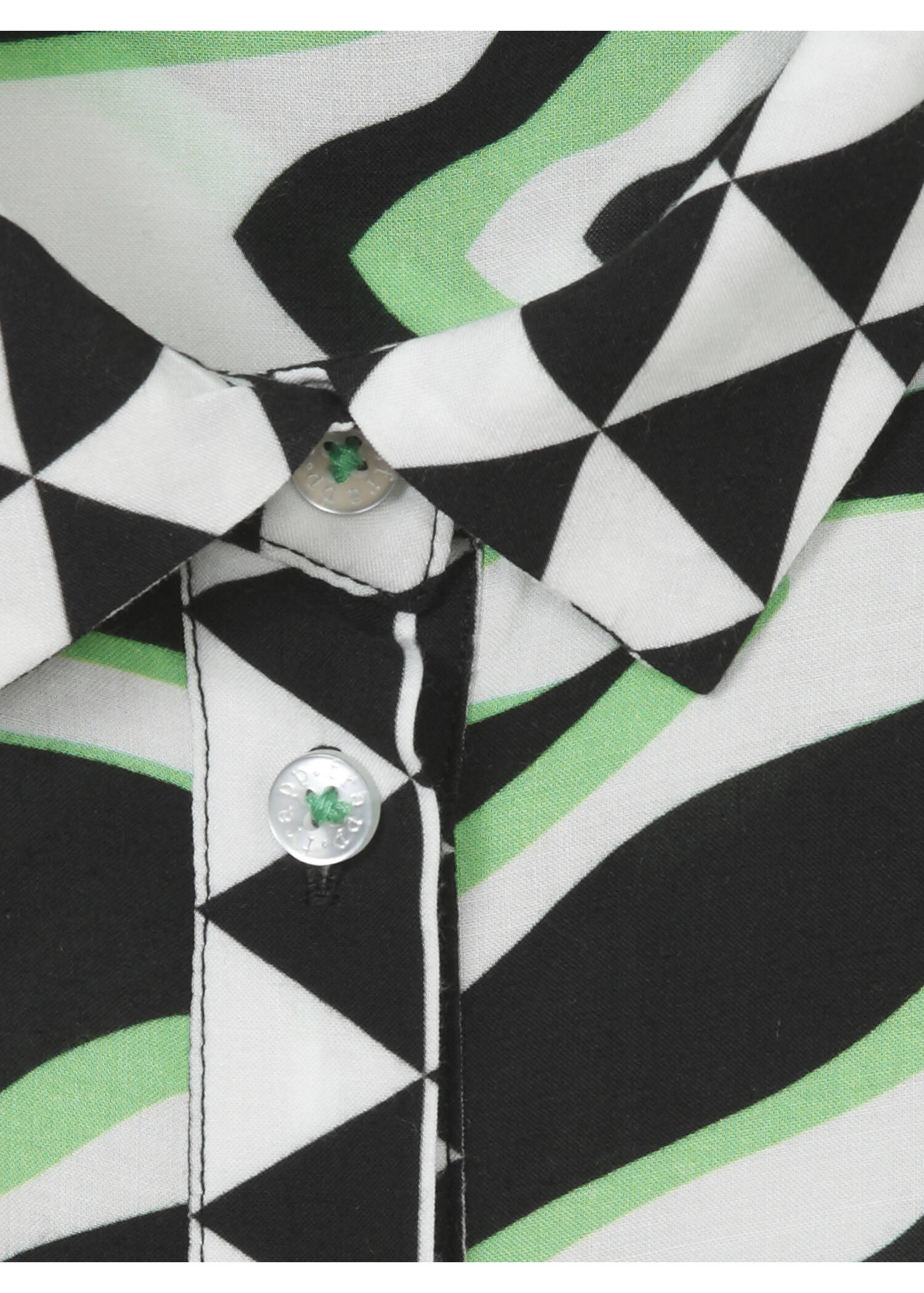 Klassische Bluse mit Allovermuster / 